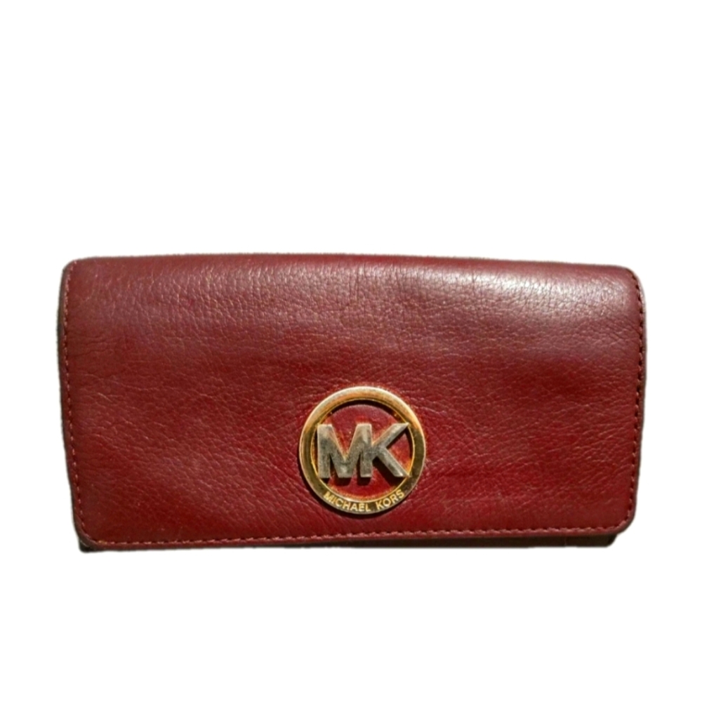 Michael Kors Burgundy Leather Wallet